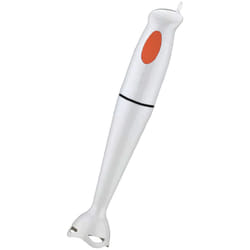 Frullatore ad Immersione 300W Mixer Tritatutto Bianco Lama 2 Ali Cucina