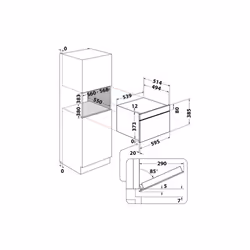 Hotpoint Ariston Microonde da incasso MD 664 IX HA - Vista aggiuntiva 5