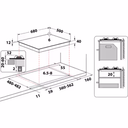 Indesit Piano cottura a gas BB 752 /I (AN) - BB 752 /I (AN) - Vista aggiuntiva 5