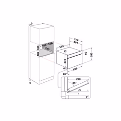 Hotpoint Ariston Microonde da incasso Hotpoint MD 454 IX HA - Vista aggiuntiva 5