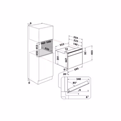 Hotpoint Ariston Microonde da incasso Hotpoint MP 454 IX HA - Vista aggiuntiva 5