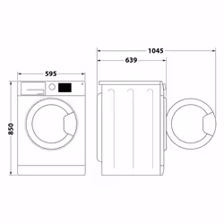 Hotpoint Ariston Active Lavasciuga a libera installazione NDB 10736 WA IT - Vista aggiuntiva 8