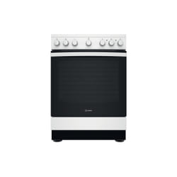 Indesit IS67V5PCW/E Cucina A Elettrico Piano cottura a induzione Nero, Bianco