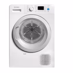 Indesit YTN M10 81 FR, Libera installazione, Caricamento frontale, Pompa di calore, Bianco, Pulsanti, Manopola, 120 L