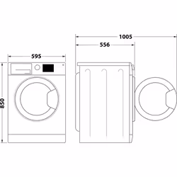 Indesit Innex Steam BWA 71295X WV IT Lavatrice carica frontale 7 kg 1151 giri/min classe B Bianco - Vista aggiuntiva 8