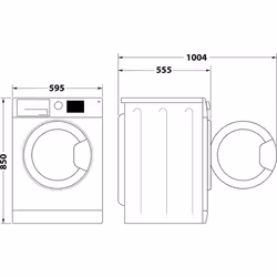 Indesit Lavasciuga a libera installazione BDE 96436 WKV IT - BDE 96436 WKV IT - Vista aggiuntiva 8
