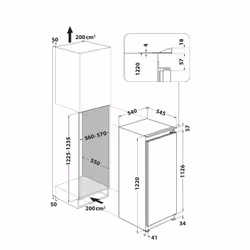 Indesit S 12 A1 D/I 2 frigorifero Da incasso 209 L E Acciaio inox - Vista aggiuntiva 5