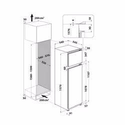 Hotpoint Ariston T 16 A2 D/HA 2 Da incasso 239 L E Grigio - Vista aggiuntiva 4