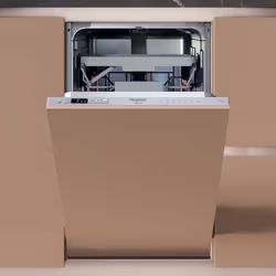 Hotpoint Ariston Lavastoviglie da incasso HSIC 3M27 C S, A scomparsa totale, Compatta (45 cm), Argento, Pulsanti, 1,3 m, 1,55 ...