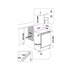 Indesit INBUL021 frigorifero Da incasso 144 L E Grigio - Vista aggiuntiva 5