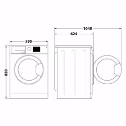 Hotpoint Ariston Lavatrice a libera installazione NBT 116 BLACK IT - Vista aggiuntiva 6