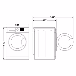 Hotpoint Ariston Lavatrice a libera installazione NR 849G WS A IT - Vista aggiuntiva 7