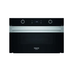 Hotpoint Ariston HAMD74UX Nero, Acciaio inox Microonde con grill Da incasso 31 L 1000 W