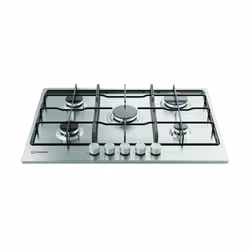 Indesit THP 752 IX/I 1 piano gas inox 75cm 5 fuochi griglie smaltate