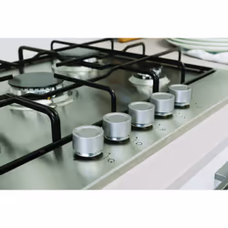 Indesit THP 752 IX/I 1 piano gas inox 75cm 5 fuochi griglie smaltate