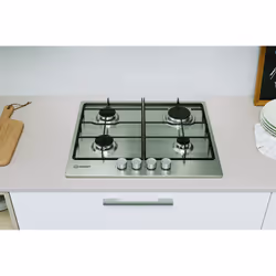 Indesit THP 642 IX/I 1 piano gas inox 60cm 4 fuochi griglie smaltate - Vista aggiuntiva 4