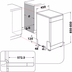 Hotpoint Ariston Lavastoviglie a libera installazione HA3FC10BS7A0S - Vista aggiuntiva 2
