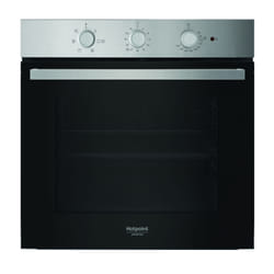 Hotpoint Ariston HAO3 K35H X 71 L Nero, Acciaio inox