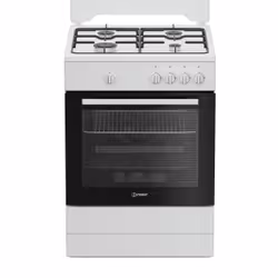 Indesit I6GGKMW, Cucina, Giallo, Manopola, Bianco, Frontale, Gas