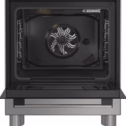 Hotpoint Ariston H6G8LMSAWX cucina libera installazione inox, 60x60cm, piano gas, forno elettrico ventilato, 72Lt, classe A - Vista aggiuntiva 2