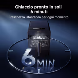 Dreame Aura Macchina per la produzione di cubetti di ghiaccio integrata/indipendente 12 kg/24h Nero, Oro - Vista aggiuntiva 4