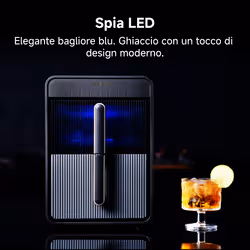 Dreame Aura Macchina per la produzione di cubetti di ghiaccio integrata/indipendente 12 kg/24h Nero, Oro - Vista aggiuntiva 8