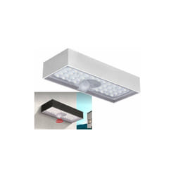 Plafoniera applique lampada led da esterno a muro con pannello solare e sensori di movimento 6 Watt 800 lumen Century Domino
