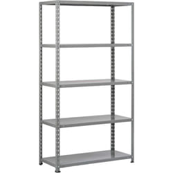 Scaffale kit in metallo 5 ripiani a bullone portata 350 kg Master Genius