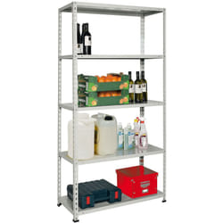 Scaffale kit di montaggio in metallo 5 piani L90xP40xH180 cm Brixo Genius
