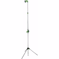 Fare la doccia fuori casa non è mai stato così comodo! In metallo di facile montaggio Doccia multiposizioni H. 190 cm rubinet ...
