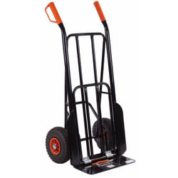 Carrello 2 ruote portapacchi con pedana richiudibile in acciaio 200 kg Brixo Strong Plus XL