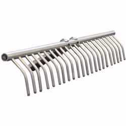 Rastrello in alluminio per fieno Regolabili 22 denti Lunghezza 77 cm