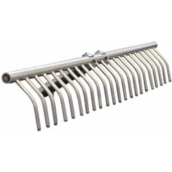 Rastrello in alluminio per fieno 22 denti Brixo