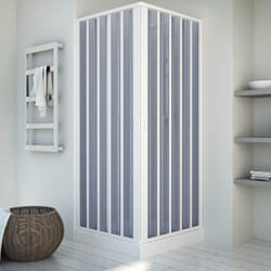 Box doccia in pvc angolare con apertura a soffietto 80 x 120 modello Balena