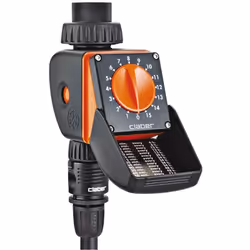 Programmatore automatico a 1 via, 15 programmi prefissati. Monocomando a manopola rotativa per l'impostazine dei programmi de ...