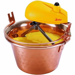 Ardes - Paiolo elettrico in rame mescolatore per polenta e marmellate