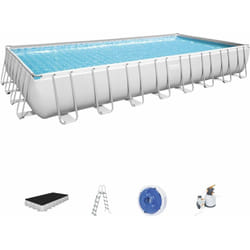 Bestway - Piscina fuori terra rettangolare Power Steel 956x488x132 cm 56623