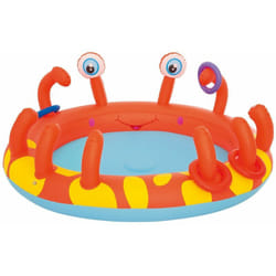 Bestway - Piscina Baby Granchio con giochi d'acqua play center 53058