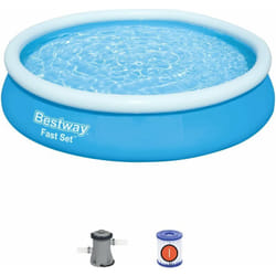 Piscina autoportante con anello fast set tonda 366x76 cm Bestway 57274