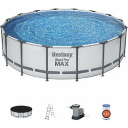Bestway - Piscina rotonda Steel Pro max in acciaio 488x122 cm 5612Z