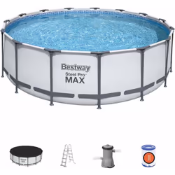 Perché scegliere una piscina Steel Pro MAX™ di Bestway? Qualità, resistenza, durata imbattibile e montaggio facile e veloce. ...