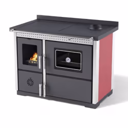 La Stufa Cucina a Legna Exclusive inox è la soluzione ideale per cucinare e per riscaldare il tuo ambiente circostante , in m ...