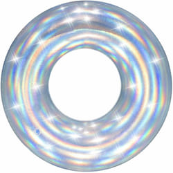 Salvagente ciambella gonfiabile per adulto iridescente scintillante Bestway 36240