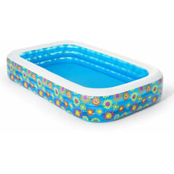 Bestway - Piscina gonfiabile Family rettangolare decoro fiori 54121