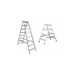 Scala in alluminio doppia salita con cavetto di rinforzo Tip Tap Brixo 5 gradini
