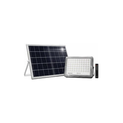 Proiettore led con crepuscolare telecomando e pannello solare indipendente 4000K Prometeo