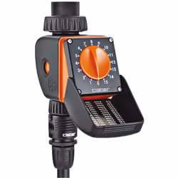 Programmatore automatico a 1 via, 15 programmi prefissati. Monocomando a manopola rotativa per l'impostazine dei programmi de ...
