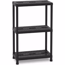 Caratteristiche: In resina resistente 3 piani Modulare Comodo Portata Max. 80 Kg. Dimensioni: L60xP30xH95 cm