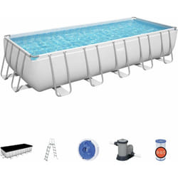 Bestway - Piscina fuori terra rettangolare Power Steel 640x274x132 cm 5611Z