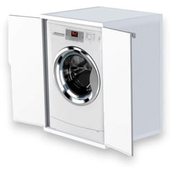 Mobile armadietto in resina a 2 ante copri lavatrice 68,5x64,5x88h cm